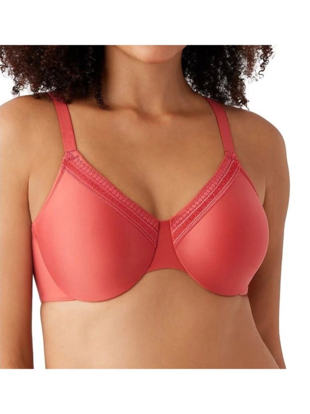 WACOAL Mineral Red Perfect Primer Full Figure Seamless Underwire Bra Sz 36H